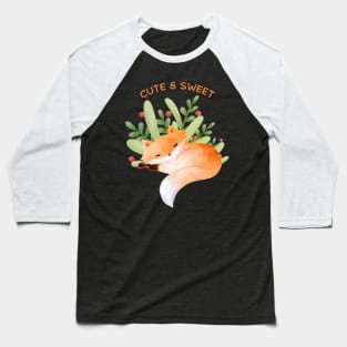 Cute kids fox Baseball T-Shirt